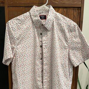UNTUCKit Dotted Short Sleeve Shirt Medium